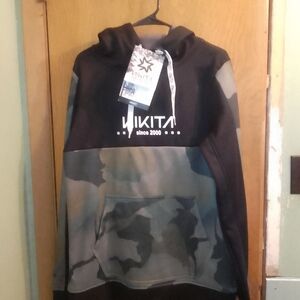 Nikita Black Camo Size Large Hoodie For Snow Skining